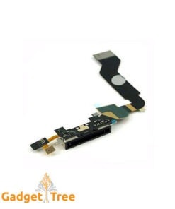 Charging Port Flex Cable with Microphone for iPhone 4S Black