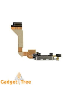 Charging Port Flex Cable with Microphone for iPhone 4S White