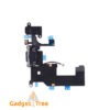 Charging Port USB Connector Dock Headphone Jack Flex Cable for iPhone 5 Black