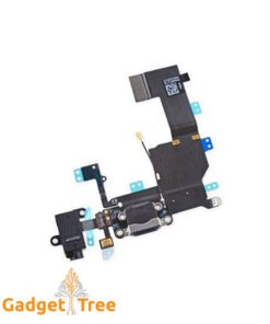 Charging Port USB Connector Dock Headphone Jack Flex Cable for iPhone 5C Black