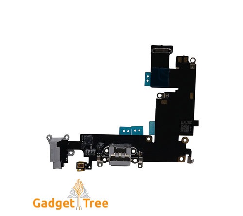 Charging Port USB Connector Dock Headphone Jack Flex Cable for iPhone 6Plus Black